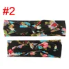 Matka Baby Floral Headbands Baby Girls Little Flower Printed Bow-Tie Opaski Garnitury Designer Designer Headwear Maluch Dziewczyny Zespoły do ​​włosów