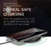 Rensa trådlös Snabb 10W Laddare för iPhone 11 Pro XR Synlig Transparent Qi Charge Pad för Samsung Galaxy Note10 S10 Snabbladdning