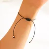 2 pçs / set love corações infinito encantos ajustáveis ​​pulseiras vermelho corda preto corda mulheres homens na moda friendship handmade amizade jóias presente de natal