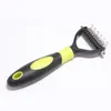 Pet Grooming Comb Tool 2 Sided Underrock Rake för katter Hundar Säker Dematering Pet Supplies Comb Hair Remover EEA1060