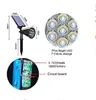 Солнечные точечные светильники для улицы, 2 в 1, цветные, регулируемые, 7 светодиодов, водонепроницаемые, для безопасности, прожекторы для деревьев, газон, ступенька, дорожка, сад, 4 упаковки9922699