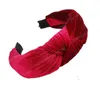 Bohemia Hairbands Top Knot Turban Velvet Elastic Hair Head Hoop Bands Accessories Headband for Women Girls headdress9256873