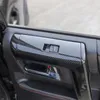 トヨタ4runnerインテリアアクセサリーのカーウィンドウリフトスイッチパネルトリムカバーカーボンファイバー