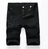 فريدة من نوعها Mens Motocycle Shorts جينز مصمم أزياء خدش سستة الجيب الرجعية الحجم الكبير الجينز القصير trous218m