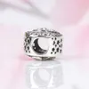 Großhandels-Nachthimmel-Charm-Perlen aus 925er-Sterlingsilber mit CZ-Diamant und Originalverpackung für Pandora-Schmuck-DIY-Armband mit Perlen