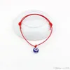100pcs Evil Eye Bracelets Adjustable Red Waxes rope Charm Bracelets