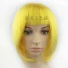 Boyutu: ayarlanabilir sentetik Seç renk ve stil Lady Kız Bob Peruk Kadın Kısa Düz Bangs Tam Saç Peruk Cosplay Parti perukları
