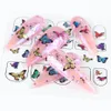 Nagelkunstaufkleber Buntes Schmetterling 3D -Kleberabziehbilder Design DIY Manicure Sliders Wraps Foliendekoration für Nägel La17876618446