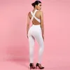 Ocstrade seksowne bandaże kombinezon 2019 Nowa moda pusta Bandage kombinezon biały Rayon Wysokiej jakości Jumpsuits Bandage Women T5190163U