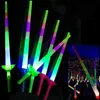 2017 New 67 * 10CM New telescópico LED Glow Sticks LED Flashing Light Sticks concerto Wand fluorescente Espada 25pcs Brinquedos