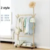 Clothes and hats rack Bedroom Furniture Solid wood hanger Ground Cloth Receiving Frame Modern Simple Household Shelf