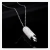 acier au titane Bullet Shell pendentif Collier New 316L en acier inoxydable Collier en acier tatanium multicolore clouté de boue Bijoux Cadeaux pour hommes Bijoux en gros