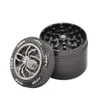 Nieuwe vorm Spider Zinklegering Roken Kruid Grinder 50mm 4 Stuk Metalen Tobacco Grinder Rook Grinders Roken Accessoires