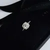 Fashion- early spring new listing classic single round with micro-dense set diamond outer ring simulation diamond ring female