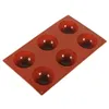 Molde de silicona con esfera de Media bola para pastel, Muffin, Chocolate, galleta, molde para hornear, herramientas para sartén, raspador para hornear de cocina, 1 unidad 289v