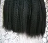 Estensioni dei capelli dell'anello del micro anello dei capelli lisci crespi brasiliani 1 g / filo 100 g grossolano Yaki Micro Bead Link estensioni dei capelli umani colorati