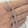 1832 tum Välj Lenght Hela 5st Silver 45mm bredt rostfritt stål Curb Link Chain Halsband för kvinnor Mens presenter Shiny Smoo6053014