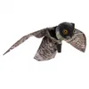 Prowler Hibou Effaroucheur d'oiseaux avec aile mobile Jardin Épouvantail Prédateur Leurre Ravageur Oiseaux Pest Control Épouvantail Jardin Cour Décor T200117