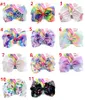 Jojo siwa arcs 11 couleurs bébé filles barrettes enfants 8 pouces grands arcs arc-en-ciel avec carte accessoires de cheveux pour enfants à la mode 9158084