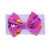 5 inç Headbands çocuk kız Halloween Bow tasarımcı bebek örümcek kabak baskı hairbands moda butik çocuklar Saç Aksesuarları