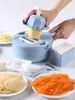 Kitchen multi-function Nicer shredder potato cutter potato chip slicer silk radish grater Dicer fruit cutting board kitchengadget Quick