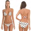 2020 Vintage Bikini Seti ABD Bayrağı Çizgili Yıldız Sıkı Amerikan Bayrağı Plaj Bikini İki adet Bandaj Retro Yıkanma Suits Baskılı Ucuz
