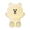 Carino orso coniglio a led night leggero mini morbido lampada morbida per bambini sonnolena camera da letto per bambini soggiorno compleanno regalo di Natale274x