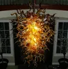 Luxe bloem kroonluchter verlichting lampen villa woonkamer kroonluchters lamp handgeblazen murano glas led hanglamp