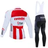 مصنع المبيعات المباشرة 2020 Winter Circus Corendon Cycling Jersey Bibs Pants مجموعة ROPA CICLISMO MENS