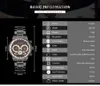 Longbo Top Brand Luxury Men Watch Tool Steel Band