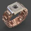 Victoria Wieck Joyería de moda vintage Plata de ley 925 Relleno de oro rosa Corte redondo 5A Cubic Zirconia Anillo de boda para mujer para 273M