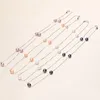 Zoetwaterparel ketting 925 zilveren hanger ketting voor vrouwen 78 mm 4 kleuren natuurlijke parel sterrenhemel ketting barokke parel sieraden4282899