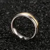 Silver Gold Mens Womens Titanium Steel Band Anching Rings Graving5120421