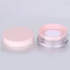 10g Plastic Empty Powder Case Face Powder Makeup Jar Travel Kit Blusher Cosmetic Makeup Containers with Sifter powder puff and Lids