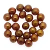 Nytt mode naturligt sötvatten pärla lös färgad rund ostron pärla 6-7 mm diy pärla smycken tillbehör