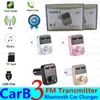 B3 FM Bluetooth mains libres voiture récepteur audio émetteur Aux modulateur voiture Kit lecteur MP3 sans fil avec micro double USB chargeur de voiture