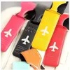 fashion Travel Luggage Tag Suitcase Tags airplane printed English Letter PatternCases Card holder Accessories Creative party T2I5381