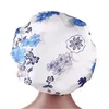 Kopfschmuck Satin Floral Wide-Cremed Night Cap Chemo-Kappe Haarausfallkappe Haarschutz Schlafbonner 8 pieces / lot