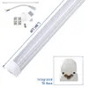 LED Tube 8FT Shop Light Fixture 120W Cooler Door Freezer Bulbs 2ft 4ft 5ft 6ft V Shape Integrated Lamps