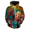 Yırtıcı Kuşlar Hoodies Erkekler Kadınlar 3D Baskı Tişörtü Moda Harajuku Kazak Serin Kapüşonlu Streetwear Coat Ceket