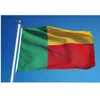 Бенин 90 * 150см Флаг Баннер Бесплатная доставка 3x5 Ножки Бенин Национальный флаг на совещание, Parade, партия, висячие, украшения