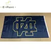 NCAA Notre Dame Fighting irlandzka flaga 3*5 stóp (90cm * 150cm) flagi poliestrowe baner dekoracyjny latający dom ogród flagg świąteczne prezenty