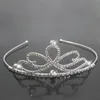 Moda Bridal Princess Crown Wedding Tiaras Włosów Biżuteria Rhinestone Headband Girls Dzieci Tiara Akcesoria do włosów