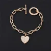 Wholesale-Adjustable Bracelet Party Jewelry for Women Heart Charm Gold Plated Blacelets & Bangles Friend Gift