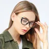 Gafas ópticas con montura femenina a la moda, montura completa para mujer, gafas graduadas con montura, gafas coloridas para mujer