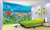 papéis de parede 3d do oceano azul papéis de parede de belas paisagens Mundo subaquático 3D fantasia sala infantil sala de estar fundo de TV w8774283
