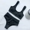 Traje De baño De mujer, Bikini De cintura alta, Push Up, traje De baño De dos piezas para mujer, trajes De baño De verano para niñas, Biquini Maillot De Bain1