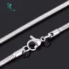 10 pièces en gros 4mm argent mode collier femmes à la mode chaînes collier pour femmes hommes chaîne gourmette collier New9528721