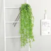 fashion Artificial Flower Vine Fake Silk Silver Dollar Eucalyptus Hanging Greenery Plant for Wedding Decorative Flowers PartywareT2I5618