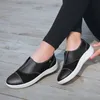 Mulher Tênis Sapatilhas Brancas Mocassins de Couro Plutônio Salto Baixo Sapatos Casuais Alpargatas Tamanho Feminino 35-42886